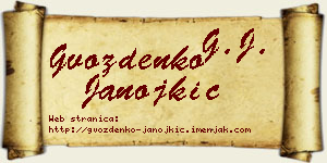 Gvozdenko Janojkić vizit kartica